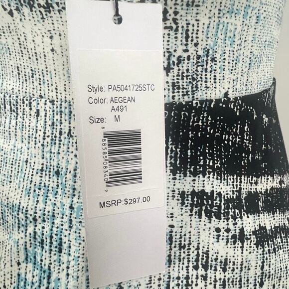 PARKER 'Leona' Abstract Print Halter Cutout Flare Versatile Dress NWT MSRP $297 - Picture 7 of 12